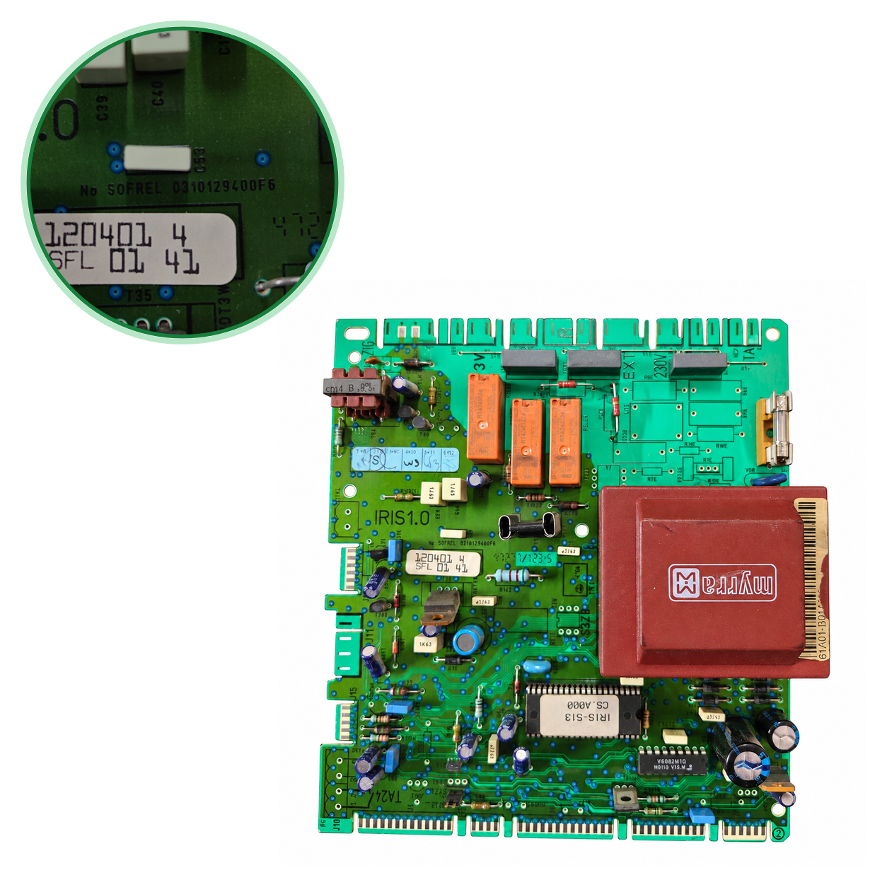 Placa electrónica Saunier Duval IRIS1.0 · Themaclassic F24 E MOD.1