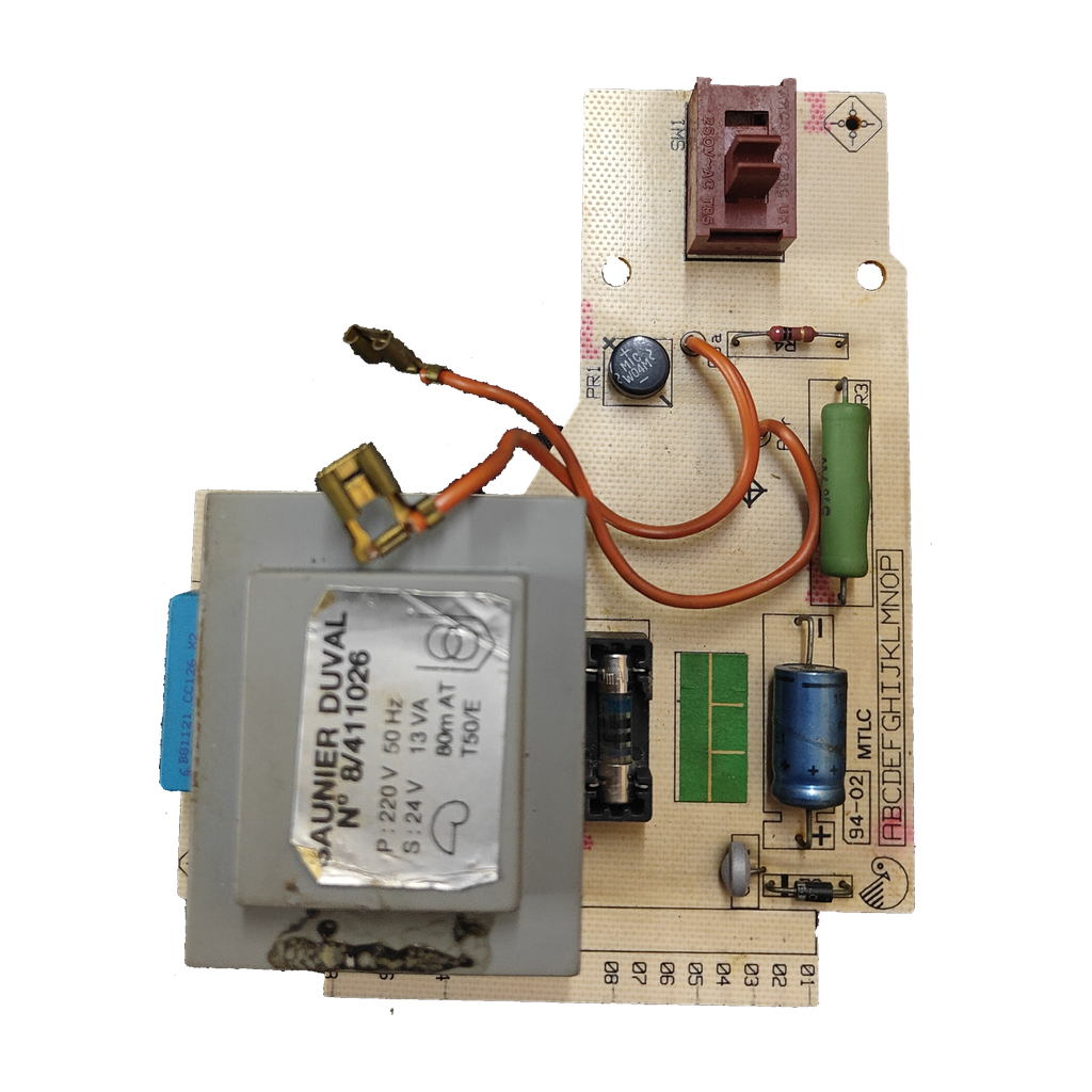 Placa electrónica Saunier Duval MTLC · 8/411026 · 94-02 MTLC para Themis 214/23: vista