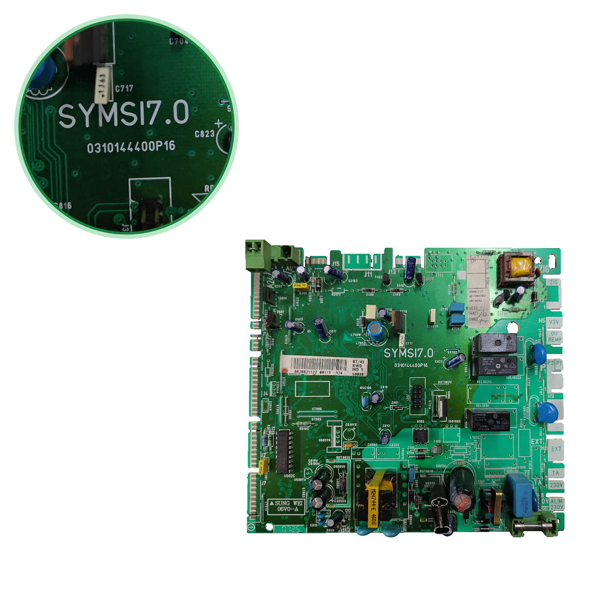 Placa electrónica Sung Wei SYMSI7.0