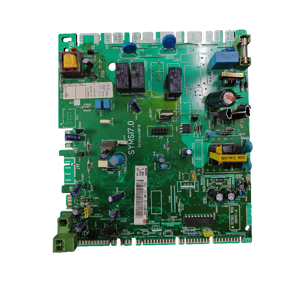 Placa electrónica Saunier Duval SYMSI 7.0 · 0310144400P16 para Themafast F25 E H-MOD: vista 2