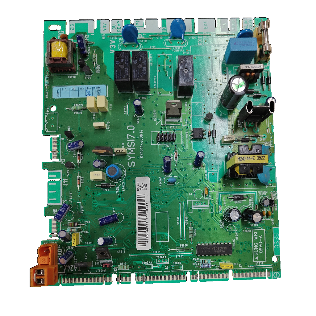 Placa electrónica Saunier Duval SYMSI7.0 · PCB 0310144400N14 · Themaclassic F25 E: vista 2