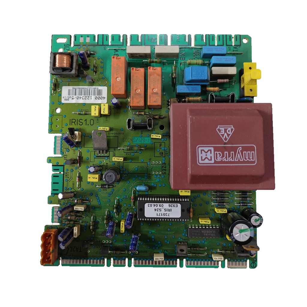 Placa electrónica Saunier Duval IRIS1.0 · PCB 0310129400F6 para Themaclassic F 24 E: vista 3