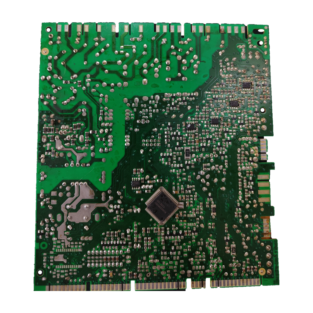 Placa electrónica Saunier Duval SYMSI7.0 · 0310144400L12 para Themafast C25E y Themaclassic C25E: Detalle de componentes de la placa