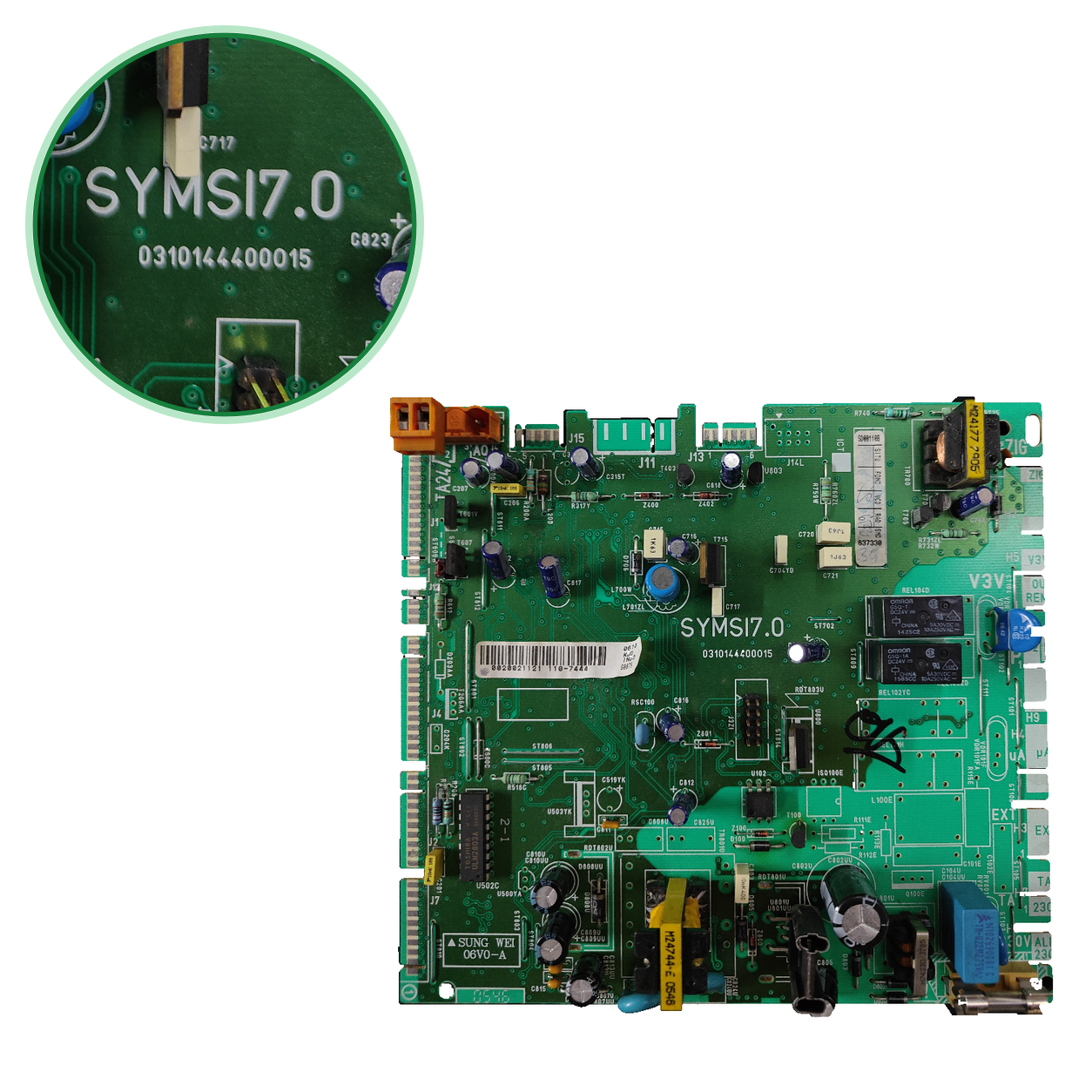 Placa electrónica Saunier Duval SYMSI7.0 · Themaclassic C25E