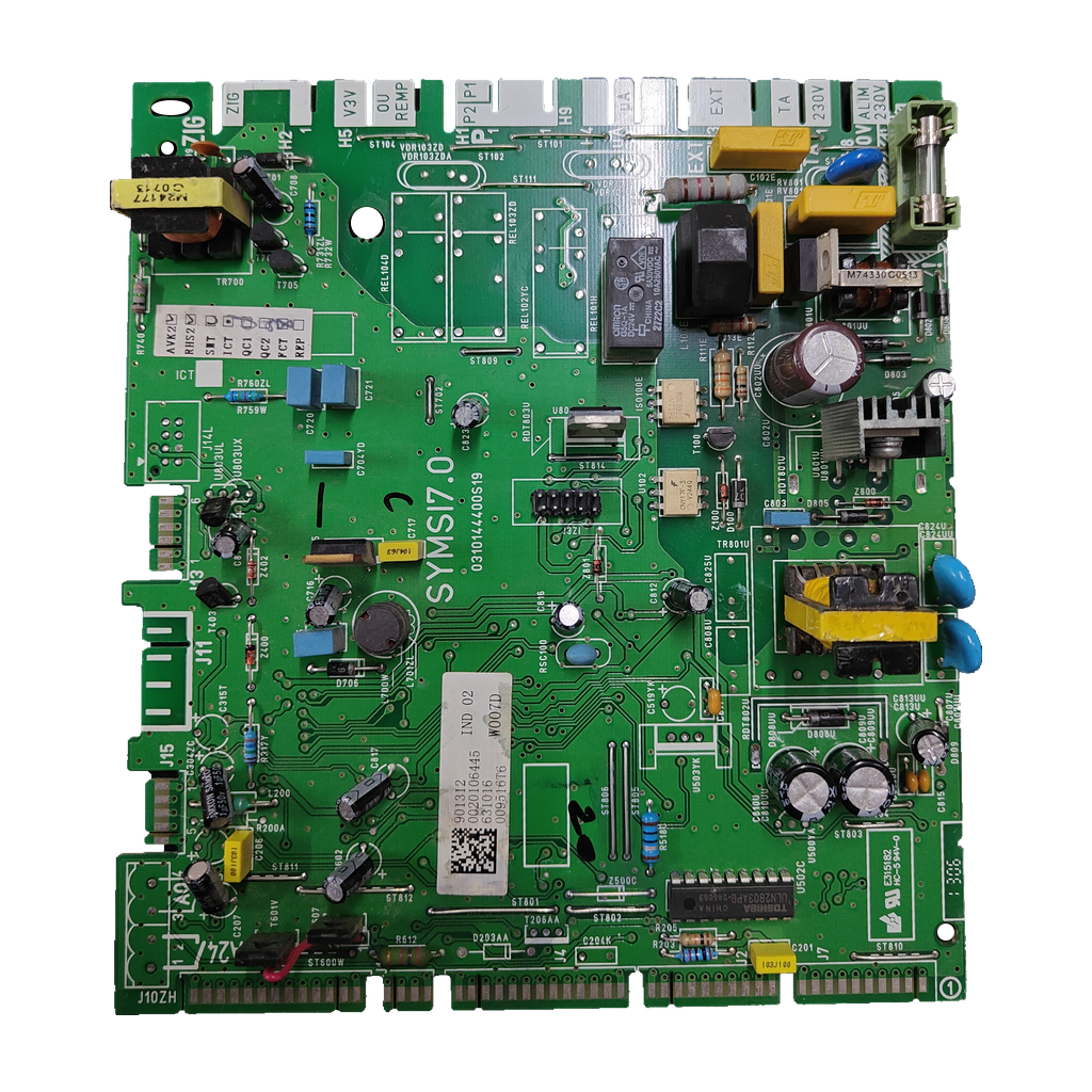Placa electrónica Saunier Duval SYMSI7.0 · 0310144400S19 · S1047000 para Themaclassic C 25 E: vista 2