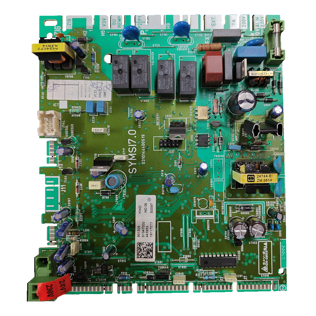 Placa electrónica Saunier Duval SYMSI7.0 · 0310144400S19 · S1047000 para Themaclassic C 25 E: vista 2