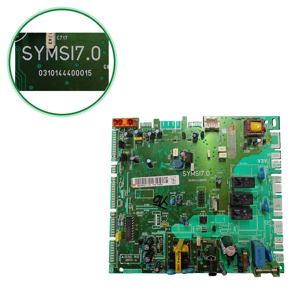 Placa electrónica Sung Wei SYMSI7.0