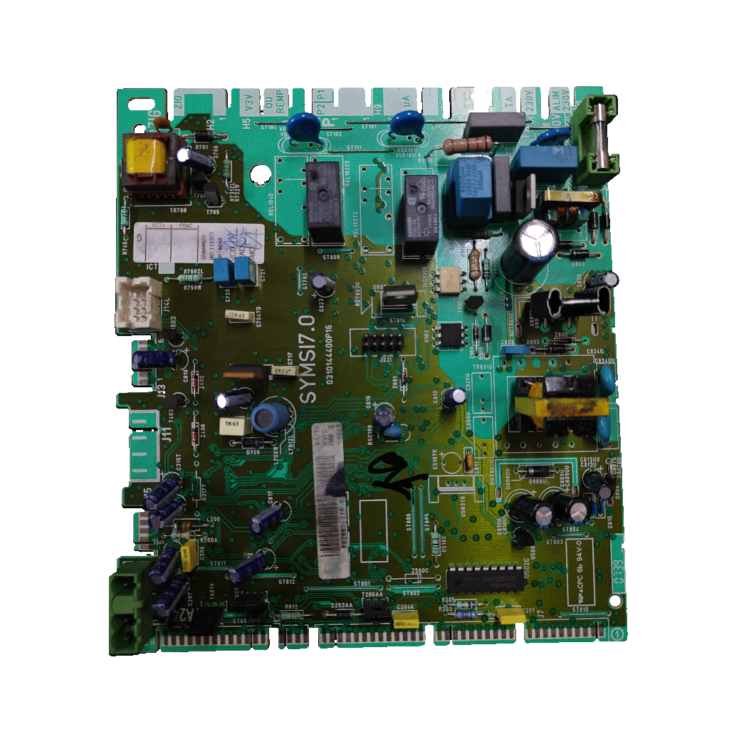 Placa electrónica Saunier Duval SYMSI 7.0 · 0310144400P16 para Themafast F25 E H-MOD: vista 2