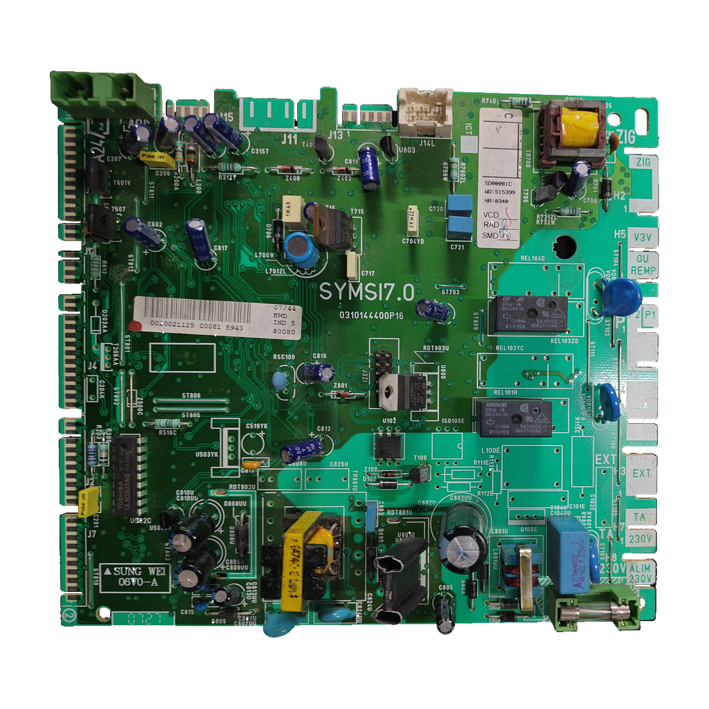 Placa electrónica Saunier Duval SYMSI 7.0 · 0310144400P16 para Themafast F25 E H-MOD: vista
