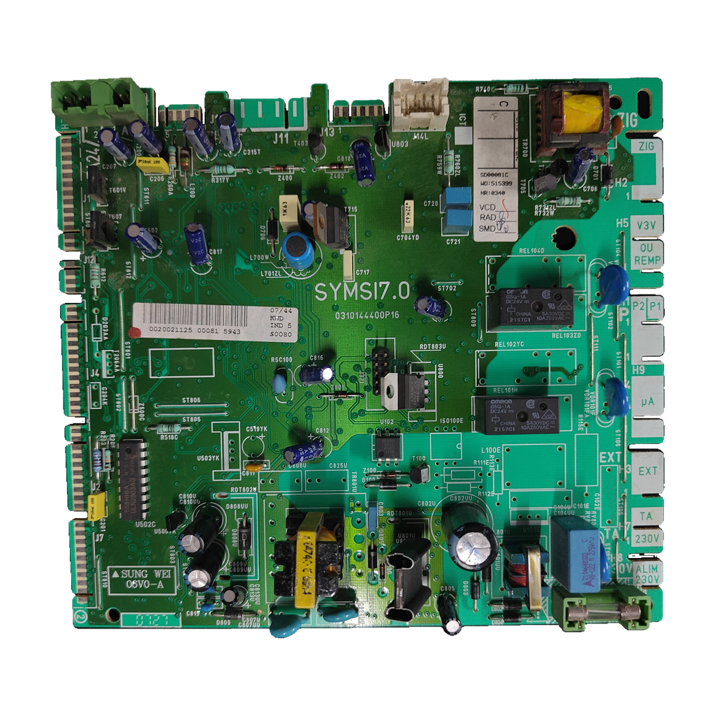 Placa electrónica Saunier Duval SYMSI 7.0 · 0310144400P16 para Themafast F25 E H-MOD: vista