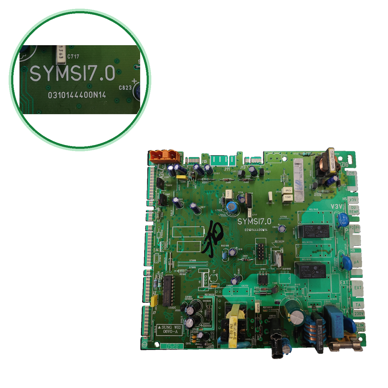 Placa electrónica Sung Wei SYMSI7.0