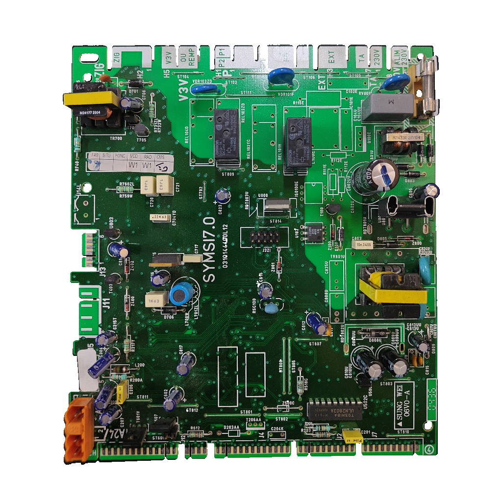 Placa electrónica Saunier Duval SYMSI7.0 · 0310144400L12 para Themafast C25E y Themaclassic C25E: vista 2