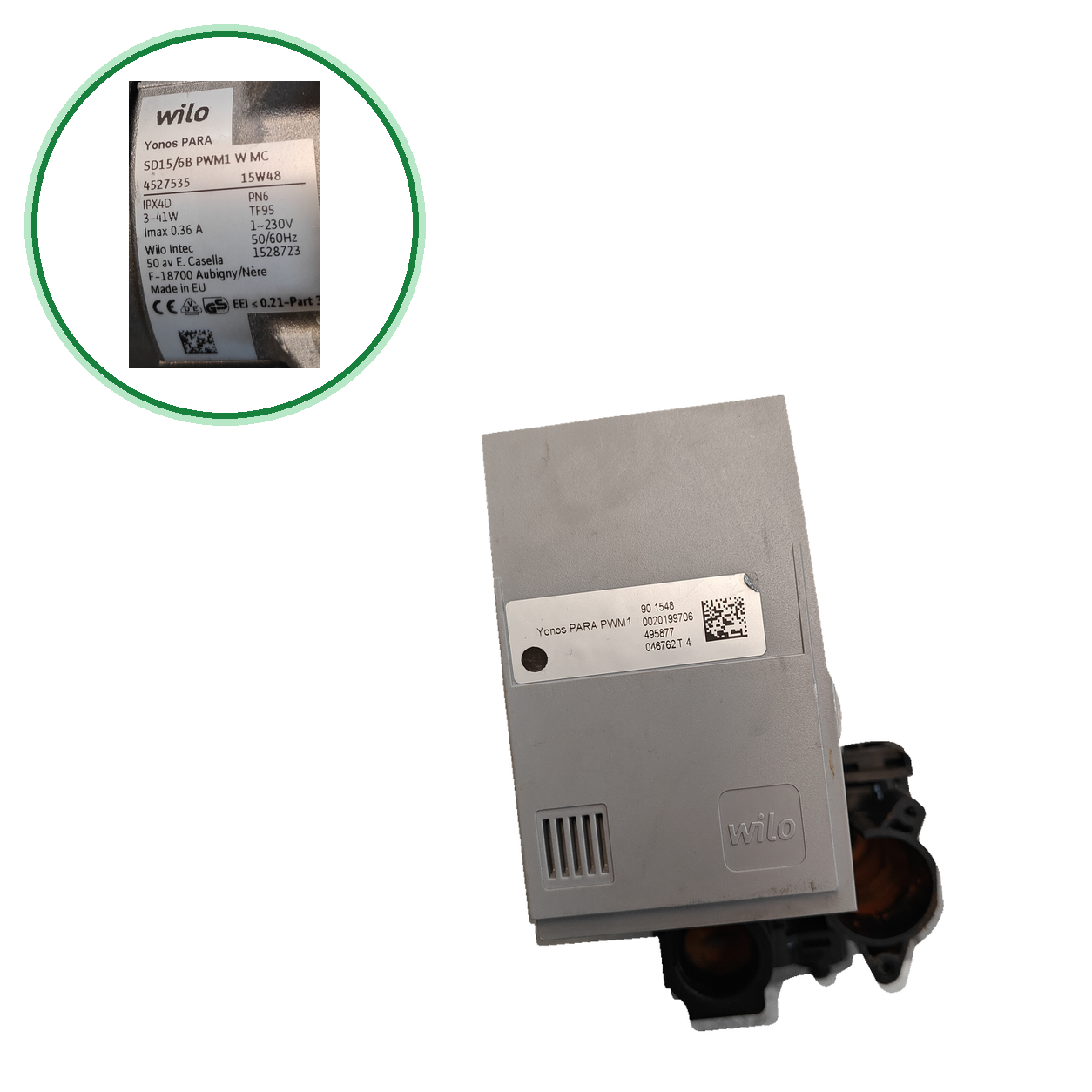Bomba circuladora Wilo Yonos PARA SD15/6B PWM1 W MC · 4527535