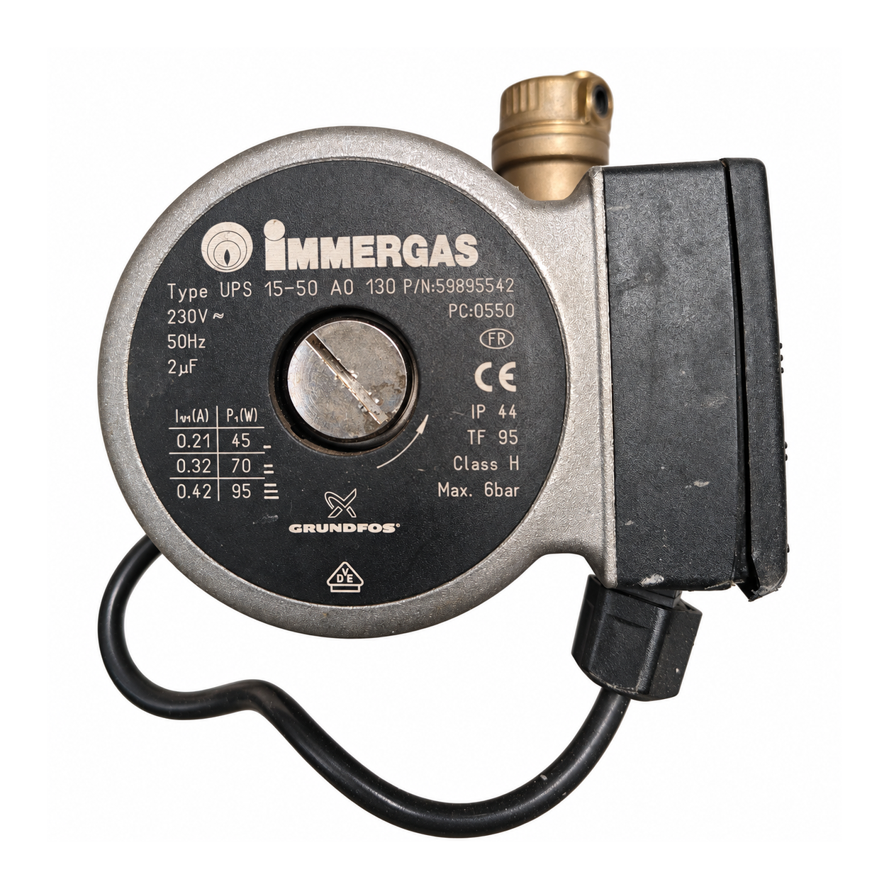 Bomba Grundfos UPS 15-50 AO 130 Immergas – Ref. 59895542: Segunda vista de la pieza