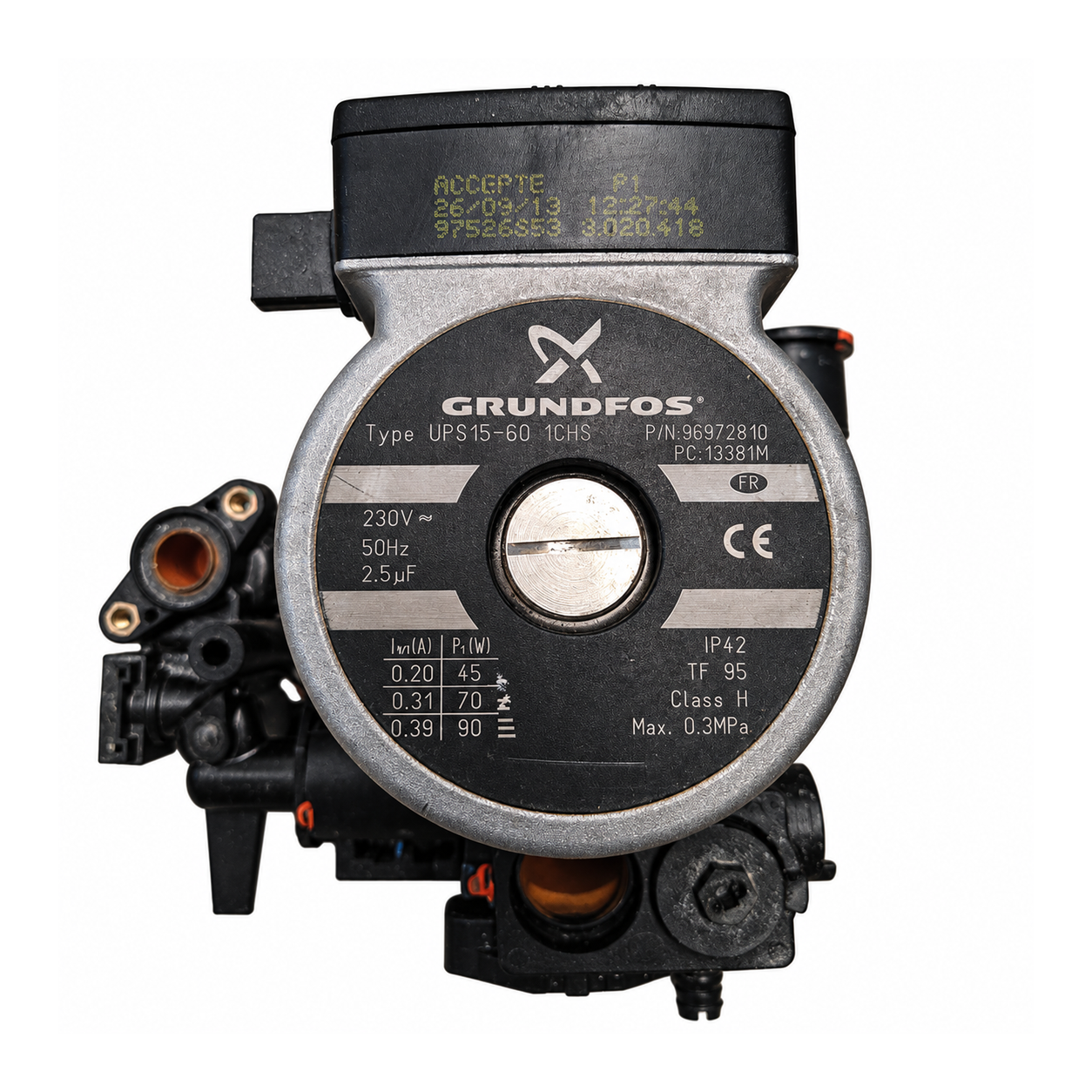Bomba Grundfos UPS15-60 ICHS Immergas – Ref. 3.020418: Segunda vista de la pieza