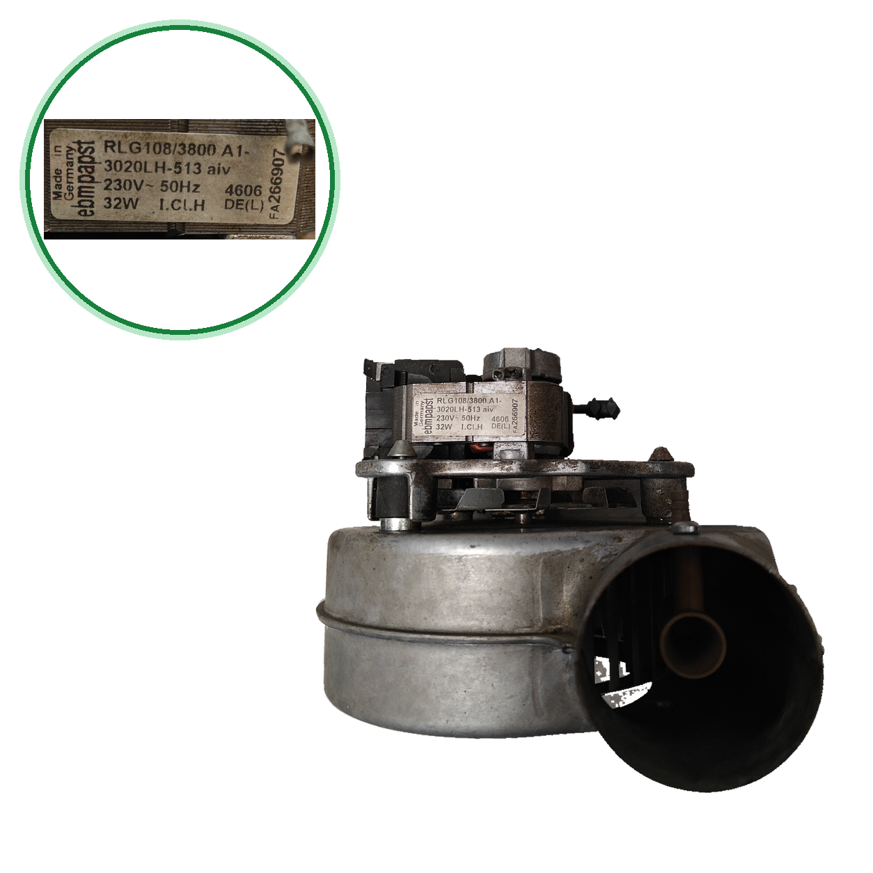 Extractor ebm-papst RLG108/3800 A1-3020LH-513 aiv