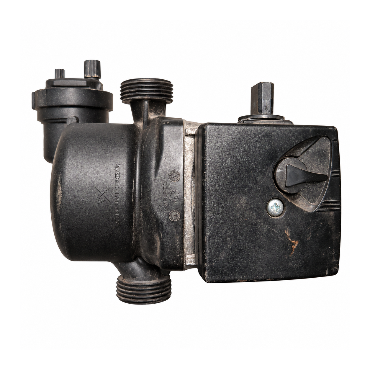 Bomba circuladora Grundfos UPS15-60 R3 CIAO · 59726000 para Roca LAURA 30 AF: Vista del cuerpo hidráulico