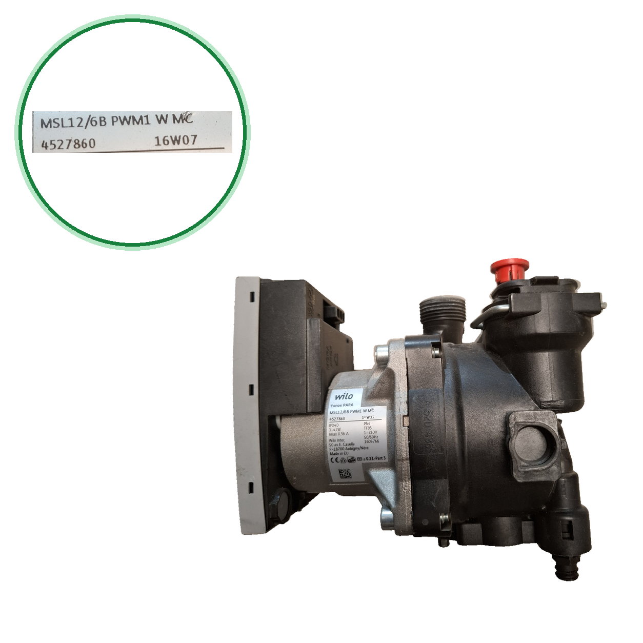 Bomba Wilo Yonos PARA MSL12/6B PWM1 W MC