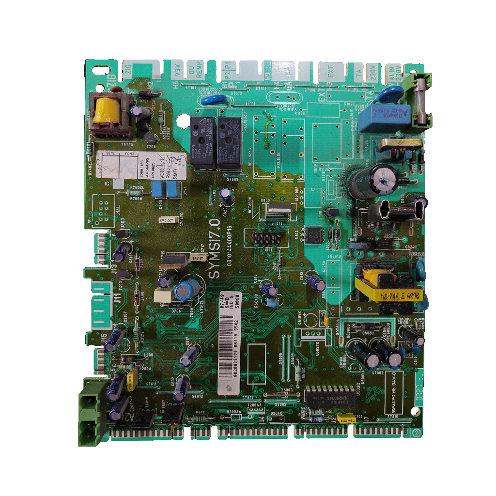 Placa electrónica Saunier Duval SYMSI7.0 · PCB 0310144400P16 para Themaclassic C 25 E: vista 2