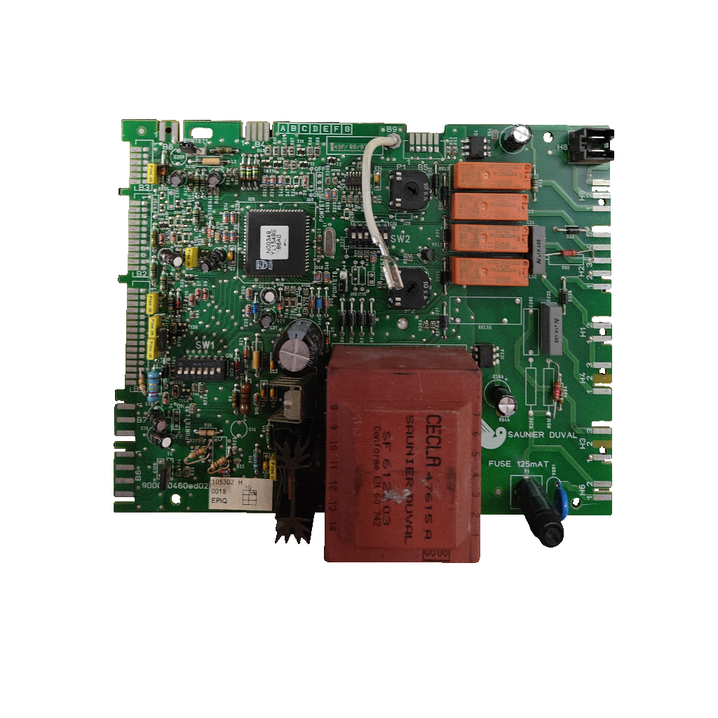 Placa electrónica Saunier Duval 05724800 · 90010460ed02 · 105302 H para Isomax C 28 E: vista 2