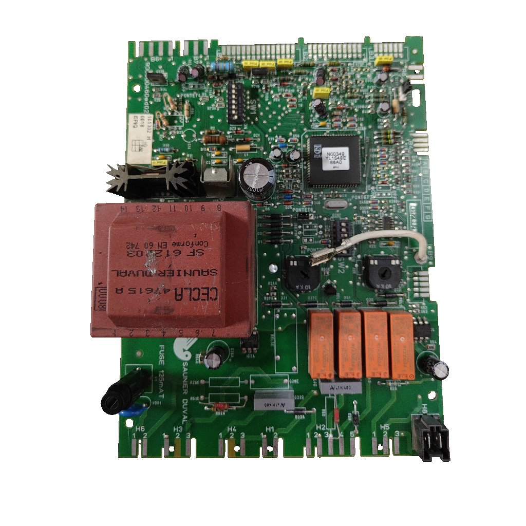 Placa electrónica Saunier Duval 05724800 · 90010460ed02 · 105302 H para Isomax C 28 E: vista 3
