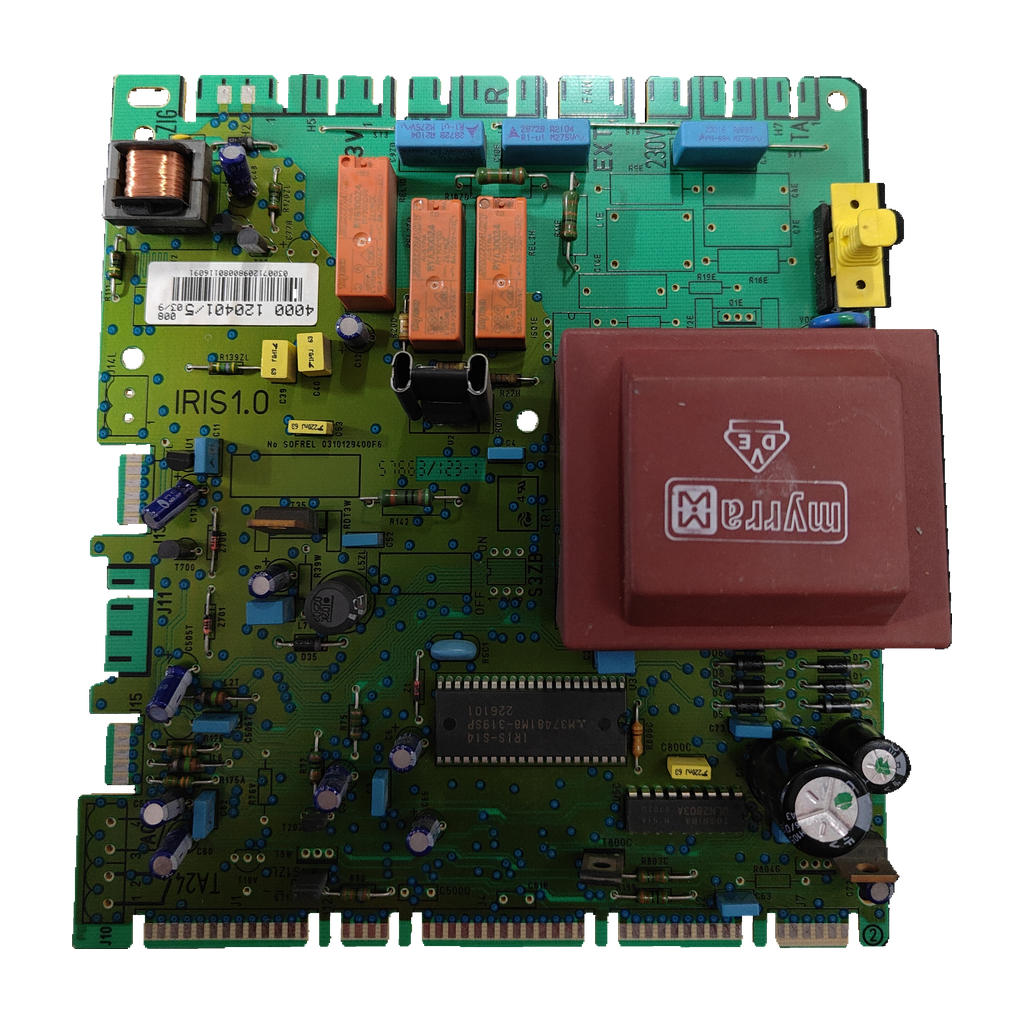 Placa electrónica Saunier Duval IRIS1.0 · PCB 0310129400F6 para Themaclassic F 24 E: vista 2