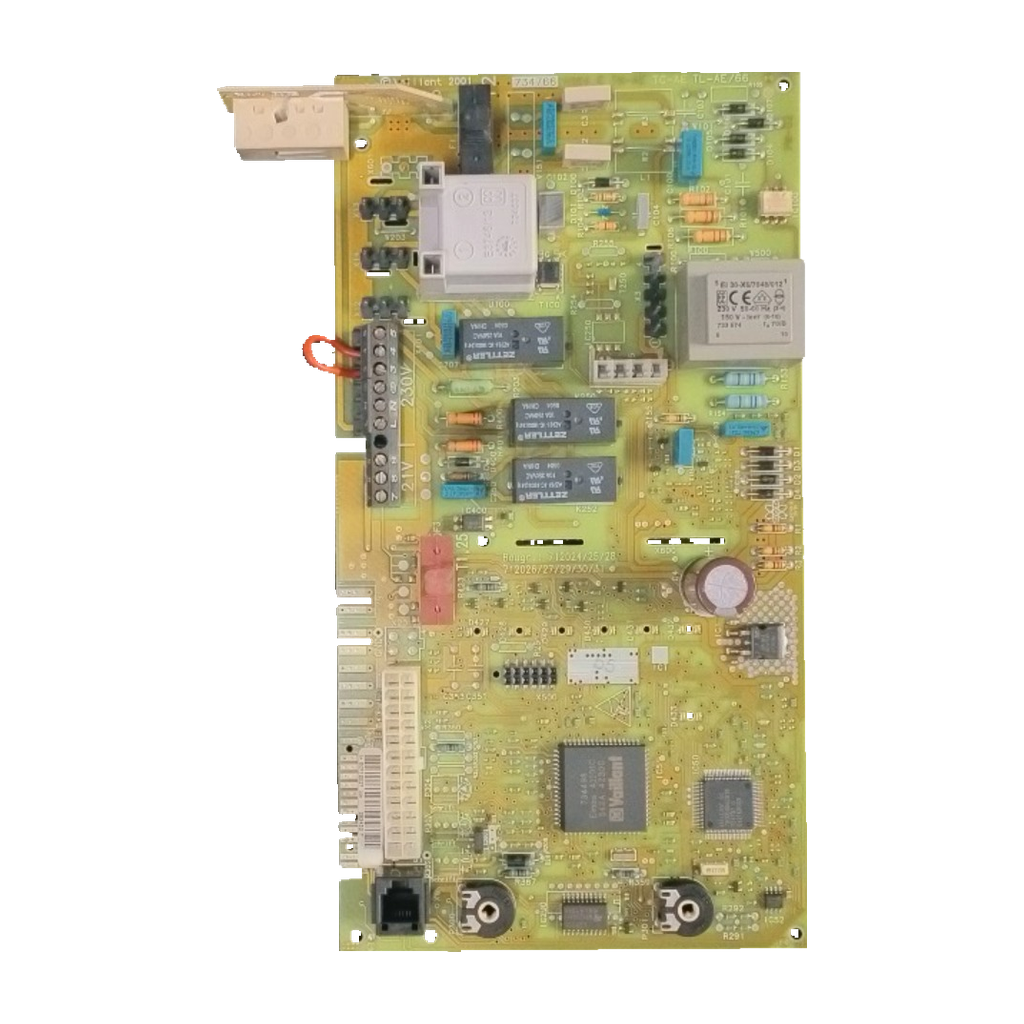 Placa electrónica Vaillant TL-AE/66 · 734766 para TURBOmax plus/pro serie 2-5: vista 3