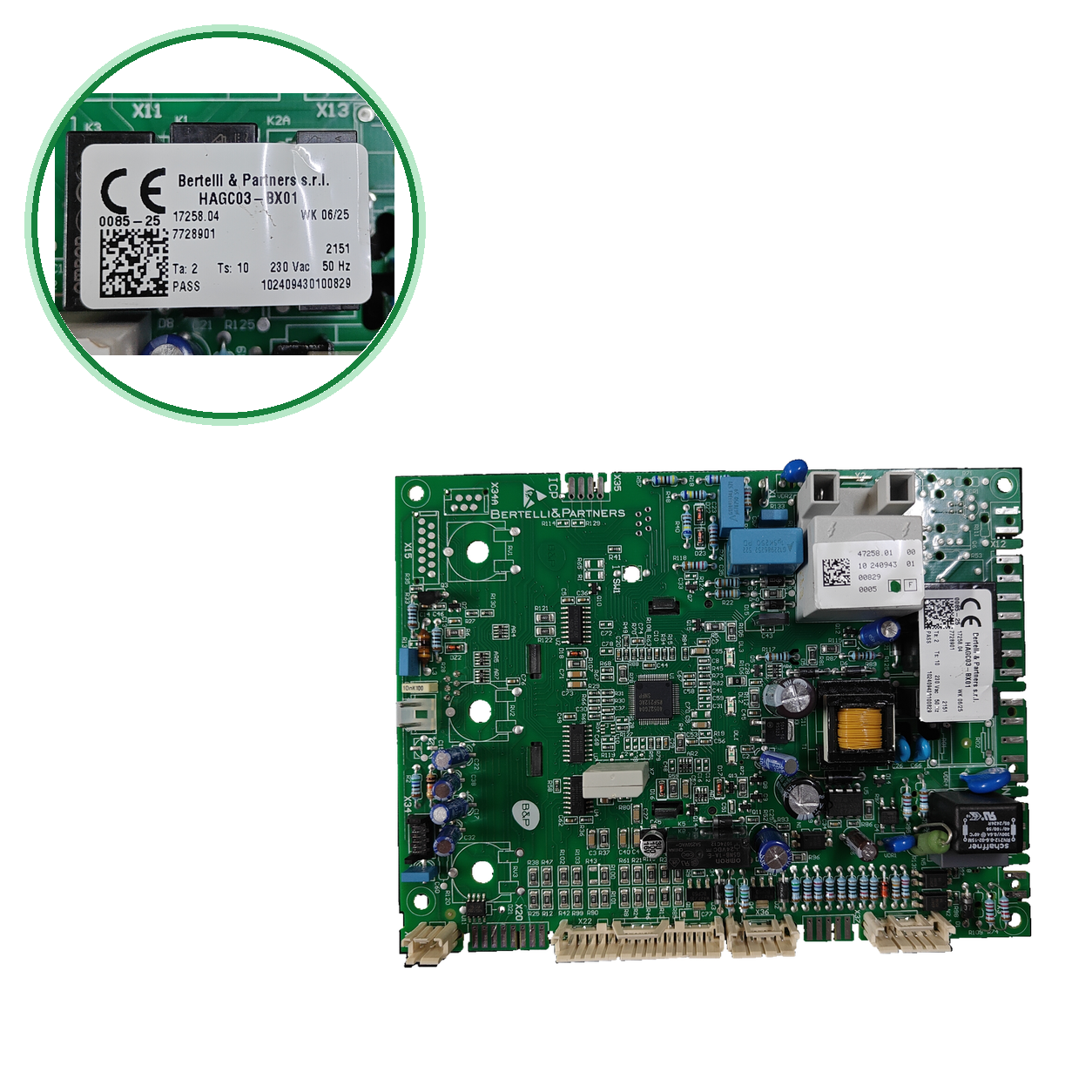 Placa electrónica Bertelli & Partners s.r.l. HAGC03-BX01