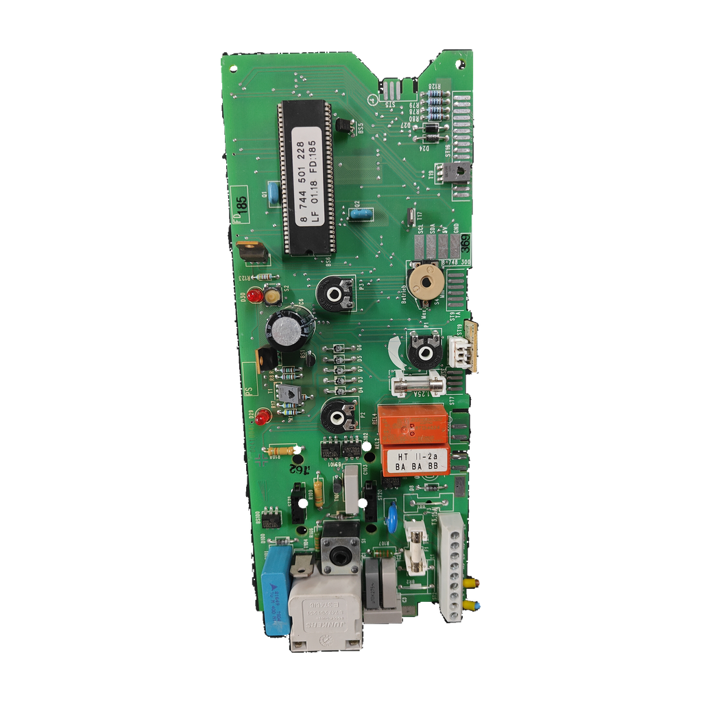 Placa electrónica Junkers 8 748 301 222 · chip 8 744 501 228 · ZWA 24 1A 23: vista 2