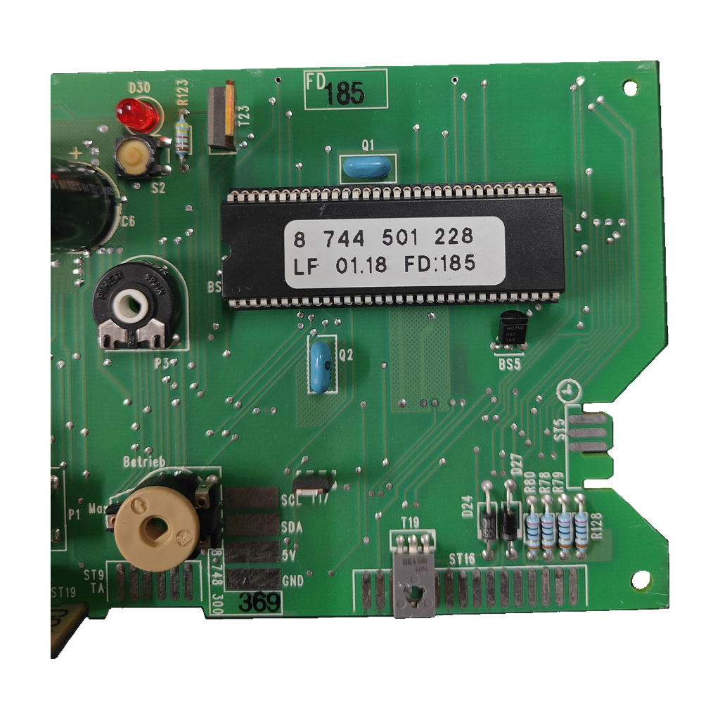 Placa electrónica Junkers 8 748 301 222 · chip 8 744 501 228 · ZWA 24 1A 23: vista 3