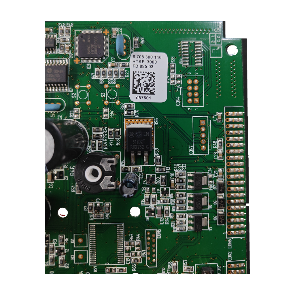 Placa electrónica Junkers 8 708 300 146 · HTAF3008 para WT14 AM1 E31: vista 3