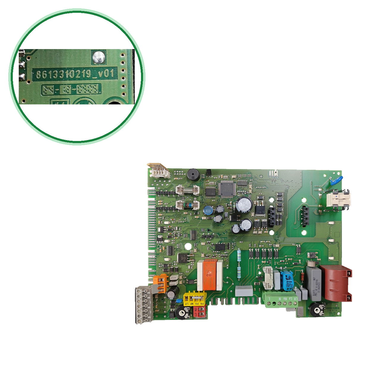 Placa electrónica 8613310219_V01 para Junkers ZWB 25 2C: vista