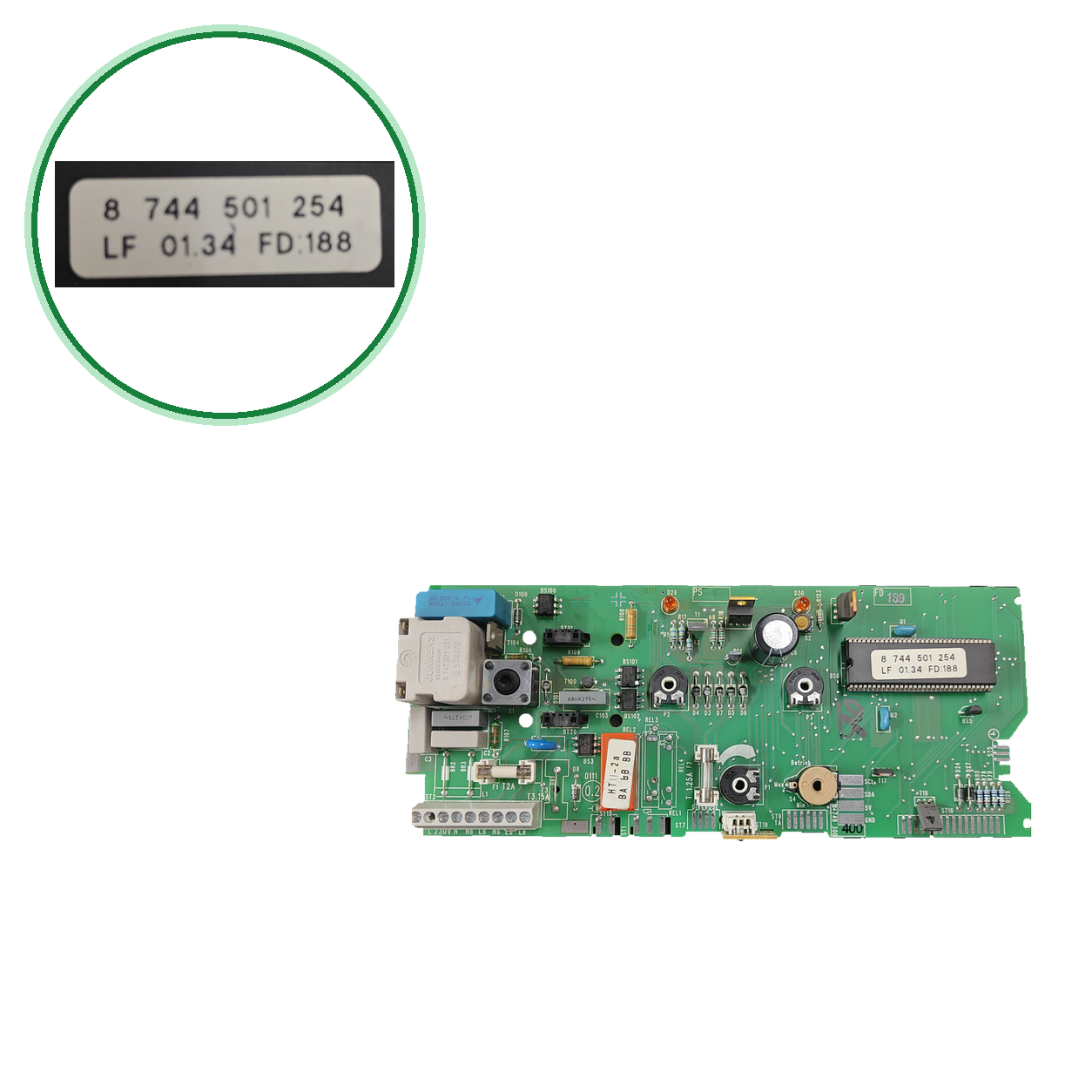 Placa electrónica Junkers 8744501254