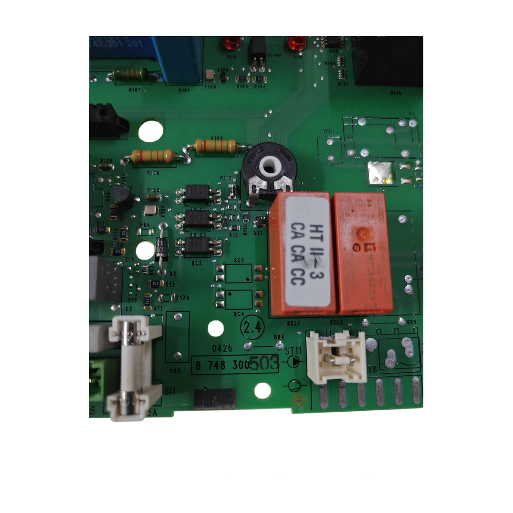 Placa electrónica Bosch 8 748 300 503 · Junkers ZWC 28-1 MFA 23, ZWC 24 1MF 2A, ZWC 23 1MF 2A y ZWSE 28-4 MFA: vista 4