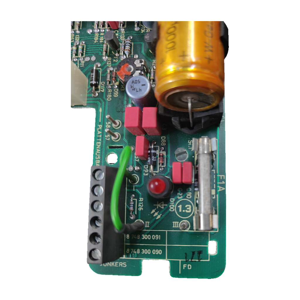 Placa electrónica analógica Junkers 8 748 300 091 0 · ZWR24-2 y mini 8/11 AE: vista 3