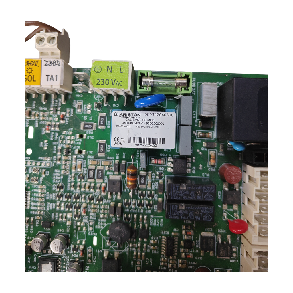 Placa electrónica Ariston GAL-EVO2 HE MED 65116585-06 para Clas One 24 · PCB 740190050400: vista 4