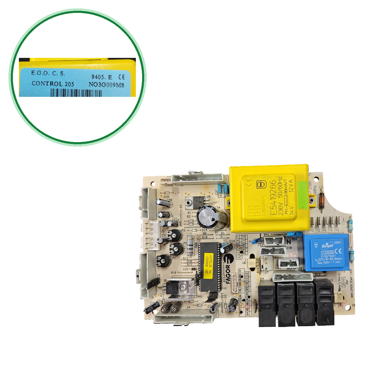 Placa electrónica E.G.O. C.S. CONTROL 205
