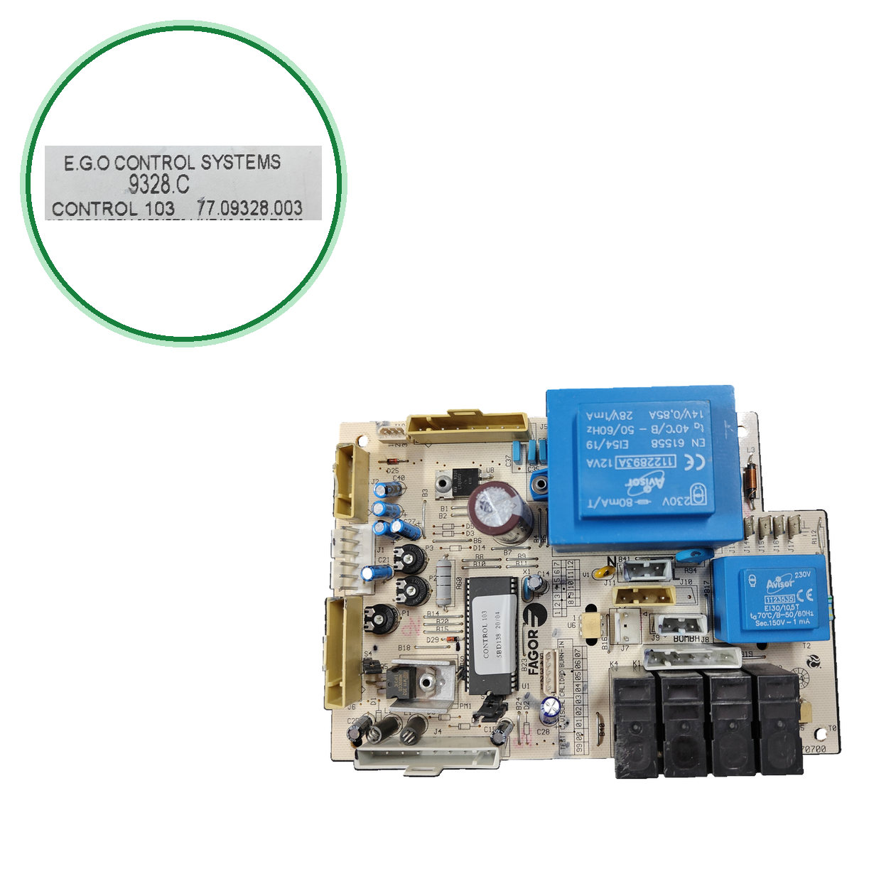 Placa electrónica E.G.O CONTROL SYSTEMS 9328.C / CONTROL 103