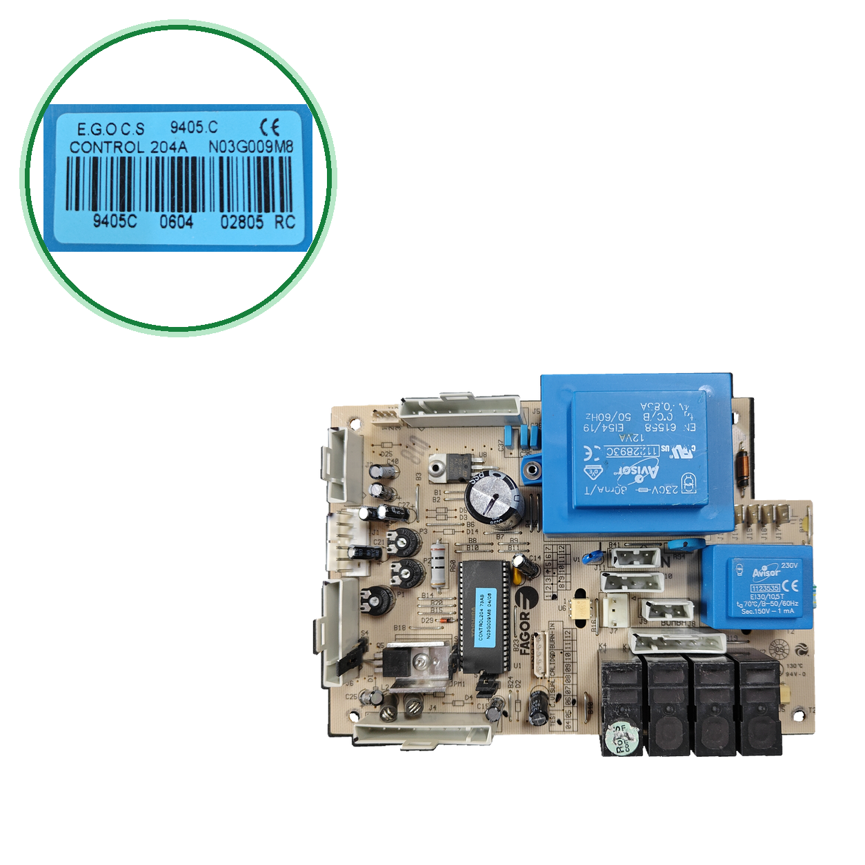 Placa electrónica E.G.O C.S CONTROL 204A