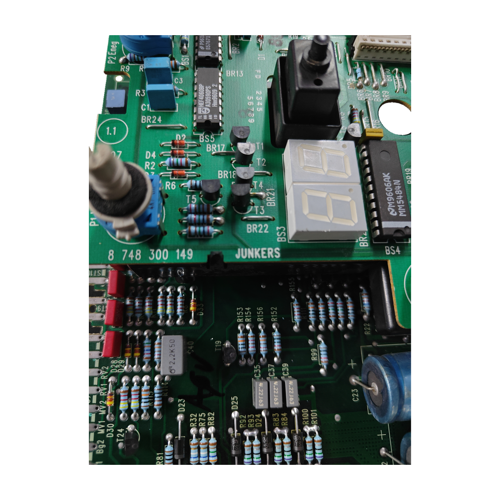 Placa electrónica Junkers 8 748 300 149 · PCB 9307: vista 3