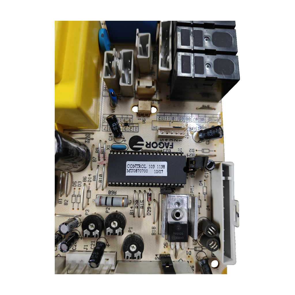 Placa electrónica Fagor MU0870700 · CONTROL 103 1138 para FEB-20 EN y CE 20 EN: vista 3
