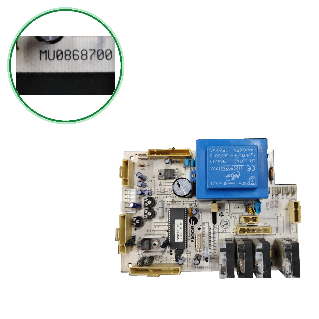 Placa electrónica Fagor MU0868700 para FEB-20E UK