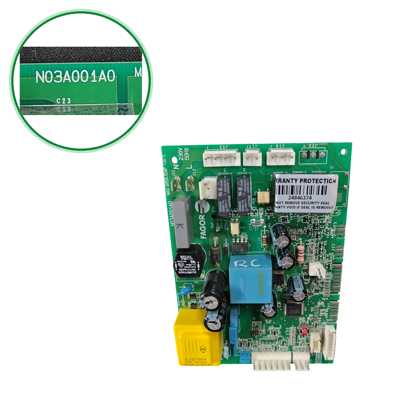 Placa electrónica Fagor N03A001A0 · AS0007548 para ECO MINI FEB-23 EN: vista