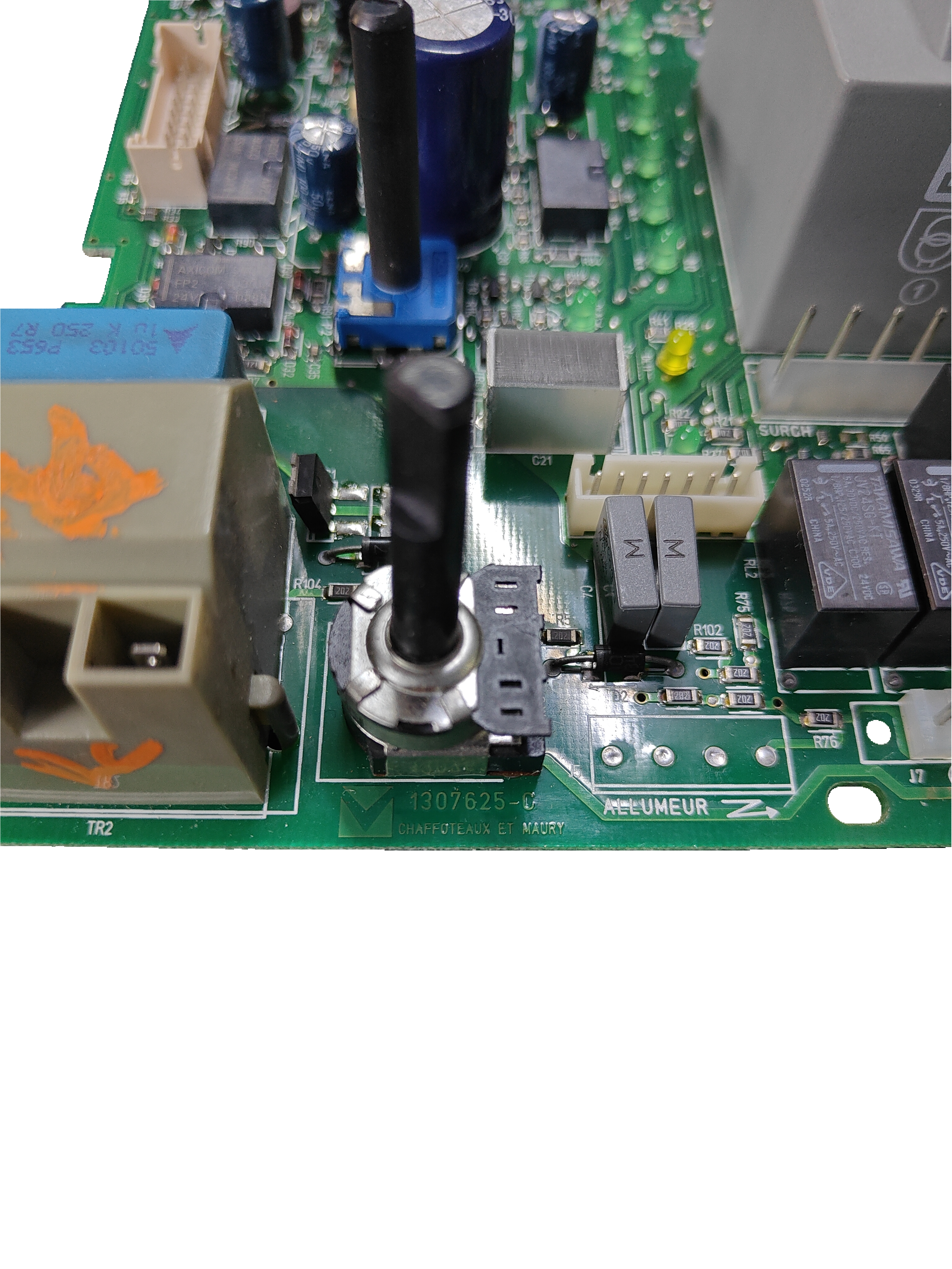 Placa electrónica Chaffoteaux et Maury ALLUMEUR · 1307625-C para Calydra Comfort 24 FF: vista 3