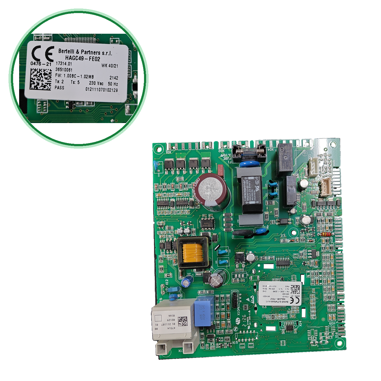 Placa electrónica Bertelli & Partners s.r.l. HAGC49-FE02