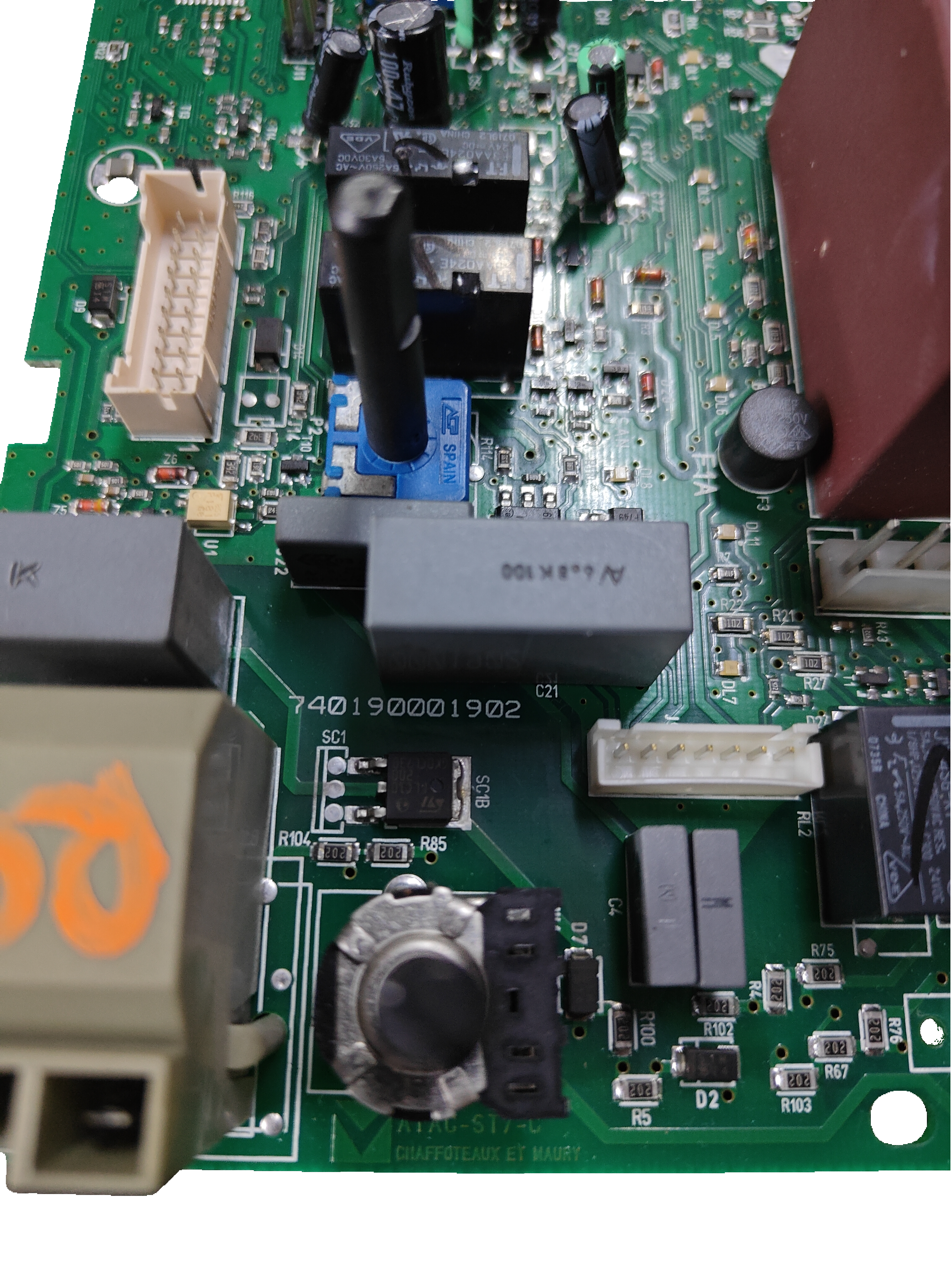 Placa electrónica Chaffoteaux et Maury 740190001902 para Elexia Comfort 24 FF y 24 CF: vista 3