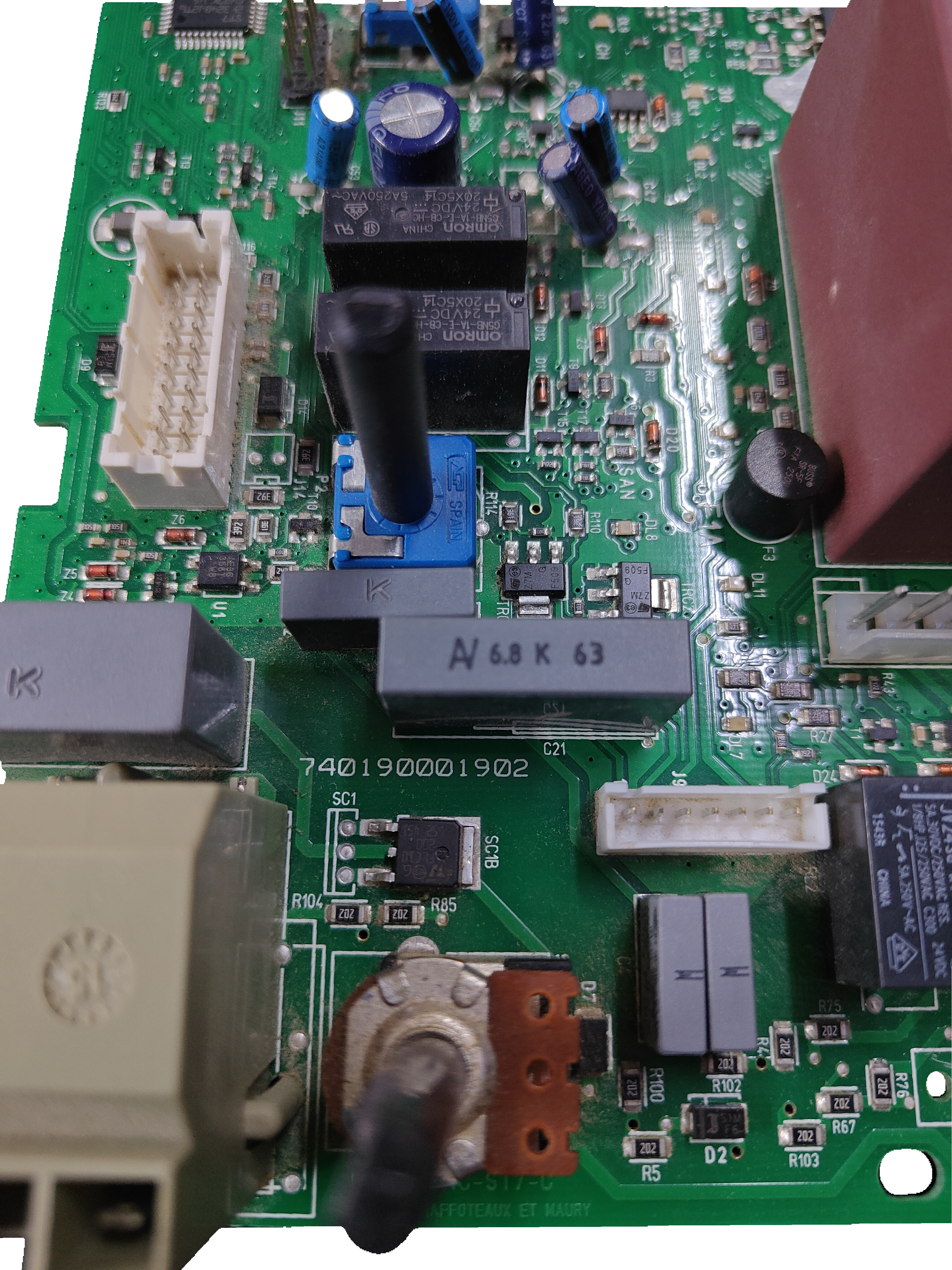 Placa electrónica Chaffoteaux et Maury 740190001902 para Elexia Comfort 24 FF y 24 CF: vista 3