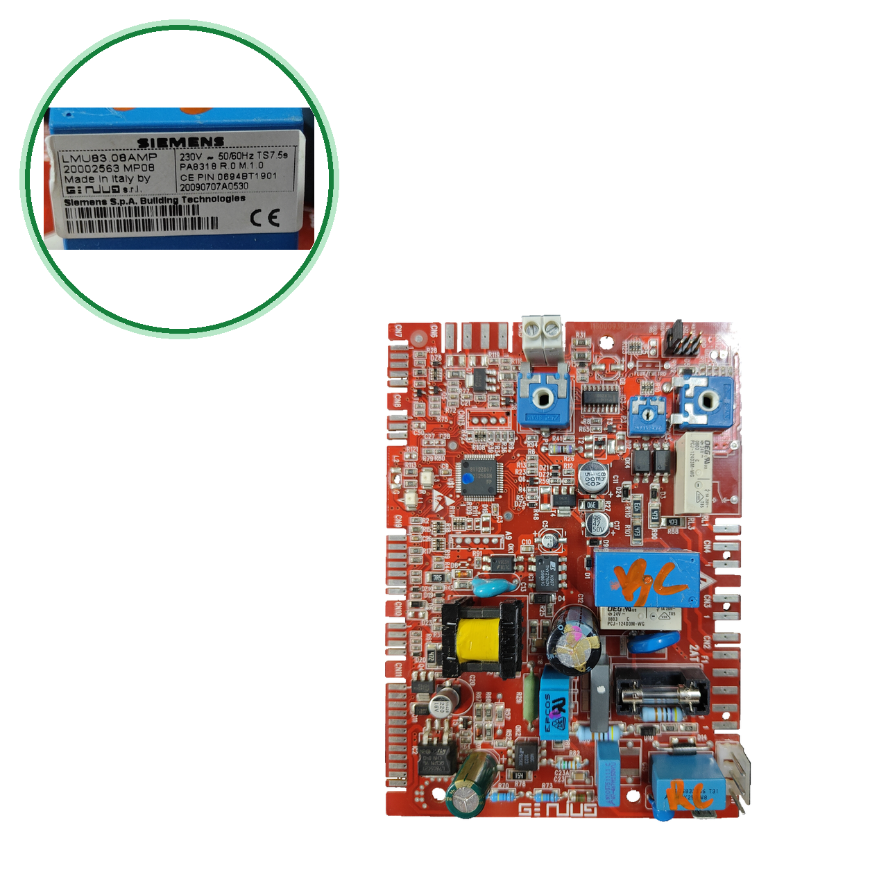 Placa Siemens LMU83.08AMP · Beretta MP08 20005569