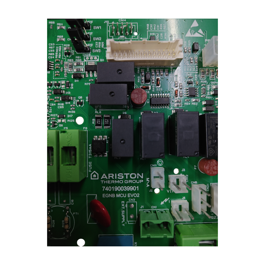 Placa electrónica Ariston EGNB MCU EVO2 · 740190039901 para Chaffoteaux MX2 24 CF: vista 3