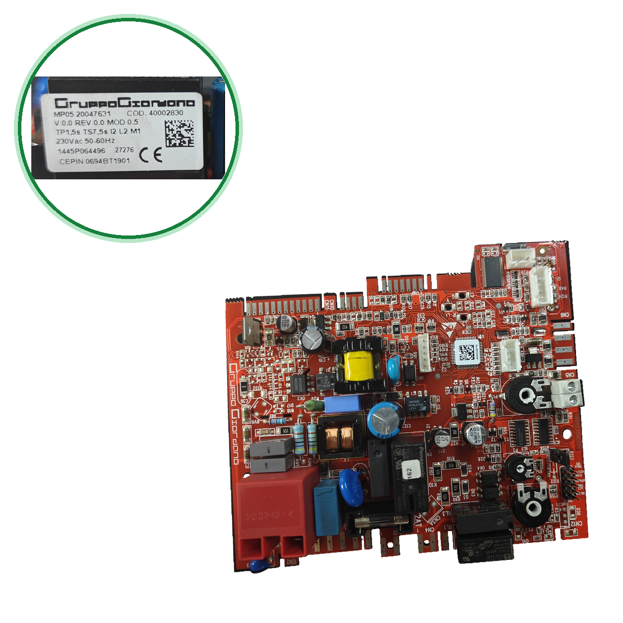 Placa electrónica Gruppo Giordano MP05 · 40002830 para Beretta Silver VGR: vista